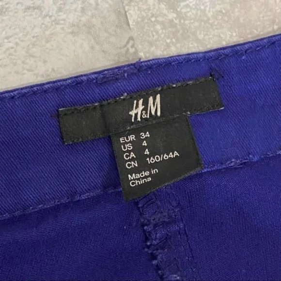 H&M Unique Purple / Royal Blue Skinny Jeans - Picture 8 of 13